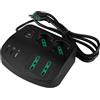 FANTON Multipresa da Tavolo 7 Uscite con USB-C PD 20W e USB-A, Nera