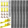VEVOR Kit Binario di Linea E-Track di Fissaggio, Sistema Binario di Ancoraggio del Carico, Confezione da 6 Binari E-Track da 1524 mm, Adatto per Garage, Furgoni, Rimorchi, Motociclette