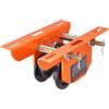 VEVOR Carrello Porta Paranco Elettrico Capacità di Carico 0,5 T, Carrello con Trave di Spinta in Acciaio Legato Larghezza Regolabile 60-120 mm, Porta Paranco Supporto per Paranco Elettrico Trave I e H