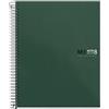 Miquelrius - Quaderno A5, 200 fogli in 8 colori, Carta 70 g/m², Quadretti 5 mm, Copertina in polipropilene 0,8 mm, Spirale 360°, 2 fori, Prodotto in Spagna, Notebook The Original, Kaki