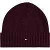 Tommy Hilfiger Uomo Berretto in Maglia Flag Cotton Beanie con Cachemire