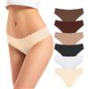 TANSTC Mutande Donna Invisibile Slip A Vita Bassa Senza Cuciture Mutande Elastico Brief Femminili Pantaloncini Pacco da 6