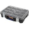 Alyco StackPro - Cassetta degli attrezzi impilabile con scomparti, 51,2 x 36 x 13,7 cm, organizer da officina e fai da te con manico ergonomico, resistenza IP65 e fori per lucchetto