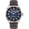 Swiss Military Hanowa SMWGA0001501 Greyhound - Orologio da uomo con cinturino in vera pelle, vetro zaffiro
