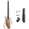 Donner HUSH-I Chitarra Portatile Senza Testa - Chitarra Acustica-Elettrica Ultra-Leggera e Silenziosa per i Viaggi, Corpo in Acero con Telai Rimovibili, Custodia Morbida e Accessori.