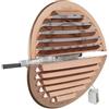 La Ventilazione GRADF125R Griglia di ventilazione tonda pieghevole in rame con rete antinsetti, diametro ø155 mm