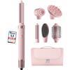 MESCOMB Airstyler 6 in 1, Multistyler mit Auto-Wrap Lockenstab, Ionen-Föhn, Diffusor, Glätt- & Volumenbürste, zum Trocknen, Locken, Glätten & Volumisieren