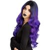 Chaks - Parrucca Ombre da donna, 65 cm, mossa, sintetica | Modellabile con strumenti per lo styling fino a 120 °C, lavabile, vestibilità regolabile, look naturale per cosplay e feste