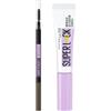 Maybelline New York Kit Sopracciglia, Con Matita Modellante e Gel Fissante, Sopracciglia Definite e Laminate, Tenuta 24H, Gel Super Lock Brow Glue, Matita Ultra Slim Brow, Tonalità: Medium Brown