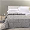 Caleffi Trapunta MATRIMONIALE Silver GRIGIO Raso Jacquard Caleffi