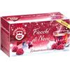 Pompadour® | Mix Frutta Aroma Meringa e Lamponi | Infuso Mela, Rosa Canina, Lamponi - 20 Filtri (45 Gr) | Tisana Fiocchi di Neve