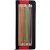 KnitPro - Set di Ferri da Maglia a Punta Singola Zing, in Alluminio, 25 cm, Multicolore