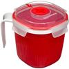 Snips |Tazza Per Microonde |Mug Per Bevande Calde e Zuppe |0,70 LT|Colore Rosso |14,5 x 14,5 x 12 cm |Linea Tempozero | |BPA Free | Made in Italy