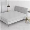 Italian Bed Linen Coprimaterasso Matrimoniale 170x200cm Silver, Copri Materasso Letto con Fibre D'argento