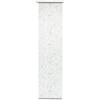 Gardinia Tessuto Lavabile per Tenda a Pannello Uni con Fantasia Curling, Bianco/Grigio, 60 x 245 cm