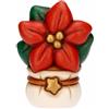 THUN - Stella di Natale in ceramica, piccola - 4,8x3,2x6,5 cm