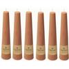 Spaas 6 Candele Obelisk Inodore e Scanalata, 47/250mm, ± 25 Ore, Beige