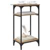 vidaXL Tavolo laterale Rovere artigianale 40 x 30 x 75 cm
