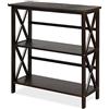 GIANTEX Tavolo consolle a 3 livelli con dispositivo anti-ribaltamento, tavolo d'ingresso moderno con telaio robusto, scaffale portaoggetti come libreria per ingresso, soggiorno, ufficio, 79 x 32 x 86