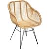 ATMOSPHERA CREATEUR D'INTERIEUR Poltrona Koeta - metallo & rattan - Atmosphera interior designer