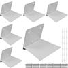 SINJEUN Set di 6 Mensole da Muro Invisibili per Libri in Acciaio al Carbonio, Scaffale Sospeso, 16,3 x 11,2 x 9,8 cm, Bianco, con Viti e Tasselli di Espansione, Libreria Nascosta per Decorazione