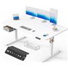 Devoko Scrivania Regolabile Elettrica con Cassetto 160x80 cm Bianco | Scrivania con 2 Memorie USB, Gestione Cavi, Memoria Altezza, Struttura Stabile e Grande Piano. Ideale Per Gaming e Ufficio