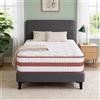 YIDATONG Materasso 90 x 190 cm, Molle Insacchettate e Memory Foam, Altezza 26 cm | Materasso Singolo, Certificato Oek-Tex, Ergonomico 7 Zone, Anallergico, Antiacaro, Traspirante, Ortopedico, Comfort