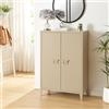 [en.casa] Armadietto da Ufficio Mobile in Acciaio per Archivio Armadio a 2 Ante e Ripiani 110 x 75 x 33 cm color Cammello