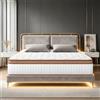 YIDATONG Materasso 140 x 200, Molle Insacchettate e Memory Foam, Altezza 26 cm | Materasso Matrimoniale, Certificato Oek-Tex, Ergonomico 7 Zone, Anallergico, Antiacaro, Traspirante, Ortopedico, Comfort