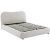 Vente-unique-Letto con contenitore 160 x 200 cm Tessuto Beige - VANARI