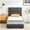 YIDATONG Materasso Memory Singolo 90 x 200, Altezza 28 cm, Materasso Ibrido Molle Insacchettate, Rispettoso Della Pelle, Bordo Rinforzato, Ortopedico, Indeformabile, Ipoallergenico e Traspirante