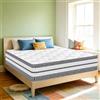 YIDATONG Materasso 140 x 190 cm, Molle Insacchettate e Memory Foam, Altezza 26 cm | Materasso Matrimoniale, Certificato Oek-Tex, Ergonomico 7 Zone, Anallergico, Antiacaro, Traspirante, Ortopedico, Comfort
