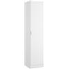 DEKIT GRUPO RIMOBEL Essen - Armadio guardaroba a 1 porta, 2 ripiani e barra appendiabiti - Bianco - 184x41x52 cm