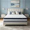 YIDATONG Materasso 140 x 200 cm, Molle Insacchettate e Memory Foam, Altezza 26 cm | Materasso Matrimoniale, Certificato Oek-Tex, Ergonomico 7 Zone, Anallergico, Antiacaro, Traspirante, Ortopedico, Comfort