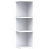 Arreditaly Modulo Angolare Bagno Sospeso Con 3 Ripiani Mobile Salvaspazio Mobiletto Da Parete Per Organizzare Accessori Prodotti Asciugamani Design Moderno Compatto Regina 65 x 20 x 19.5 Cm Bianco Lucido