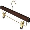 The Shopfitting Shop Gruccia in legno di noce con clip e asticella, Walnut, 25