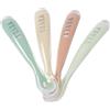 BÉABA - Cucchiaio in silicone per Bebè e Neonato - Cucchiaino Svezzamento - Mineral Set