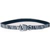 SPRINGFIELD Zebra Thin Belt Cintura, Nero, 0 Donna