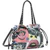 Desigual borsa shopper borsa a tracolla Graffiato Fabric Shopping Bag Estate Blue multicolore