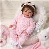 BABESIDE Bambola Rinata Sunny 17 Pollici Realistica Neonata Con i Capelli | Bambole Appena Nate Realistiche, Corpo Tessuto Morbido, Occhi Aperti, Accessori Inclusi, Regalo per Bambini dai 3 Anni in Su