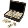 Philos Double 9 Dominoes with Spinners in Smart Wooden Case