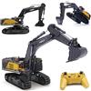 CELMAN Escavatore RC 1:14 - Veicolo da costruzione radiocomandato (Huina 1592) con 10 canali di controllo e luci a LED - Include batteria ricaricabile e telecomando da 2,4 GHz