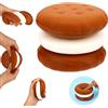 Sinbana Squishy Biscotto Lenta Risalita, Biscotto Cioccolato Realistico 3 Strati Giocattolo Antistress Schiacciare Morbido Giocattoli Alimentari Squishy per Adulti Ufficio Favori Festa (Marrone)