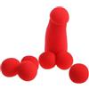 Generico Banana Prank Sponge magic ball , Sponge Brother con 4 palline di spugna rosse, grandi accessori magici di spugna rossa , accessori divertenti per la magia da palcoscenico,1pc