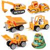 YIMORE Macchinine Giocattolo, Modellini Auto Veicoli, Kit di Modellismo Camion, Regalo educativo Giochi per Bambini 3 Anni, 5 Pezzi