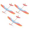 Tomaibaby 3pcs Balsa Legno Aliante Aereo Modello Aereo Gomma Band Powered Aircraft Sport All'aperto Volare Giocattolo per Bambini (Modello casuale)
