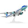 QIYUMOKE 1/240 Air Force One 747 Modellflugzeug für Boeing 747 Modellflugzeug mit Ständer (12 Zoll Länge) Vorgefertigter Modellbausatz für Erwachsene - Kreative Geschenke aus der Luftfah