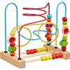 BALINCO MOTORIC Slide, Labirinto di Perline Giocattolo in Legno con Elementi e cursore di Perline. Giocattolo per Bambini 6 Mesi