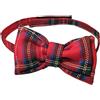 GATES HANDMADE Papillon tartan scozzese Royal Stewart per bambino fatto a mano in Italia già annodato regolabile