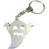 Handmade Fantasma, fantasmino volante, regalo per Halloween, portachiavi pauroso in alluminio
